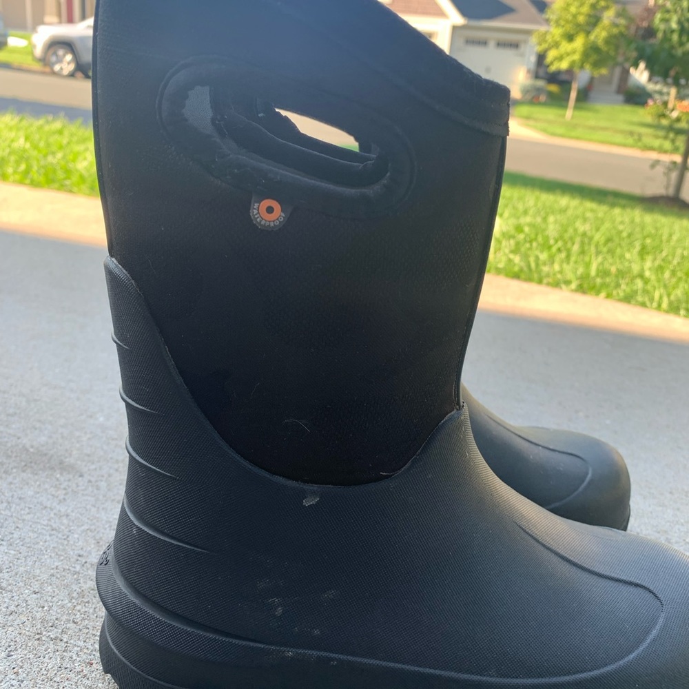 Big snow boots black camo